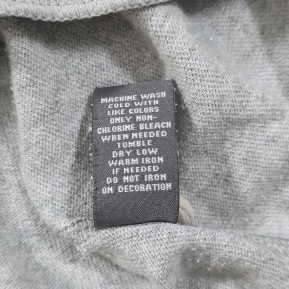 Abercrombie & Fitch T Shirt Mens M Gray Polo Distressed Muscle SS Button Preppy - Picture 12 of 14